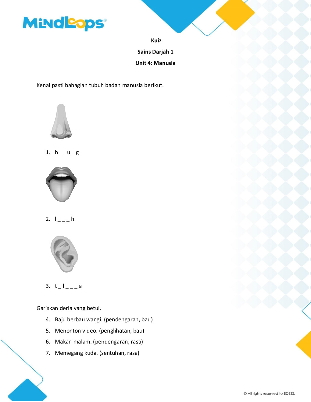 Unit 4 - Manusia