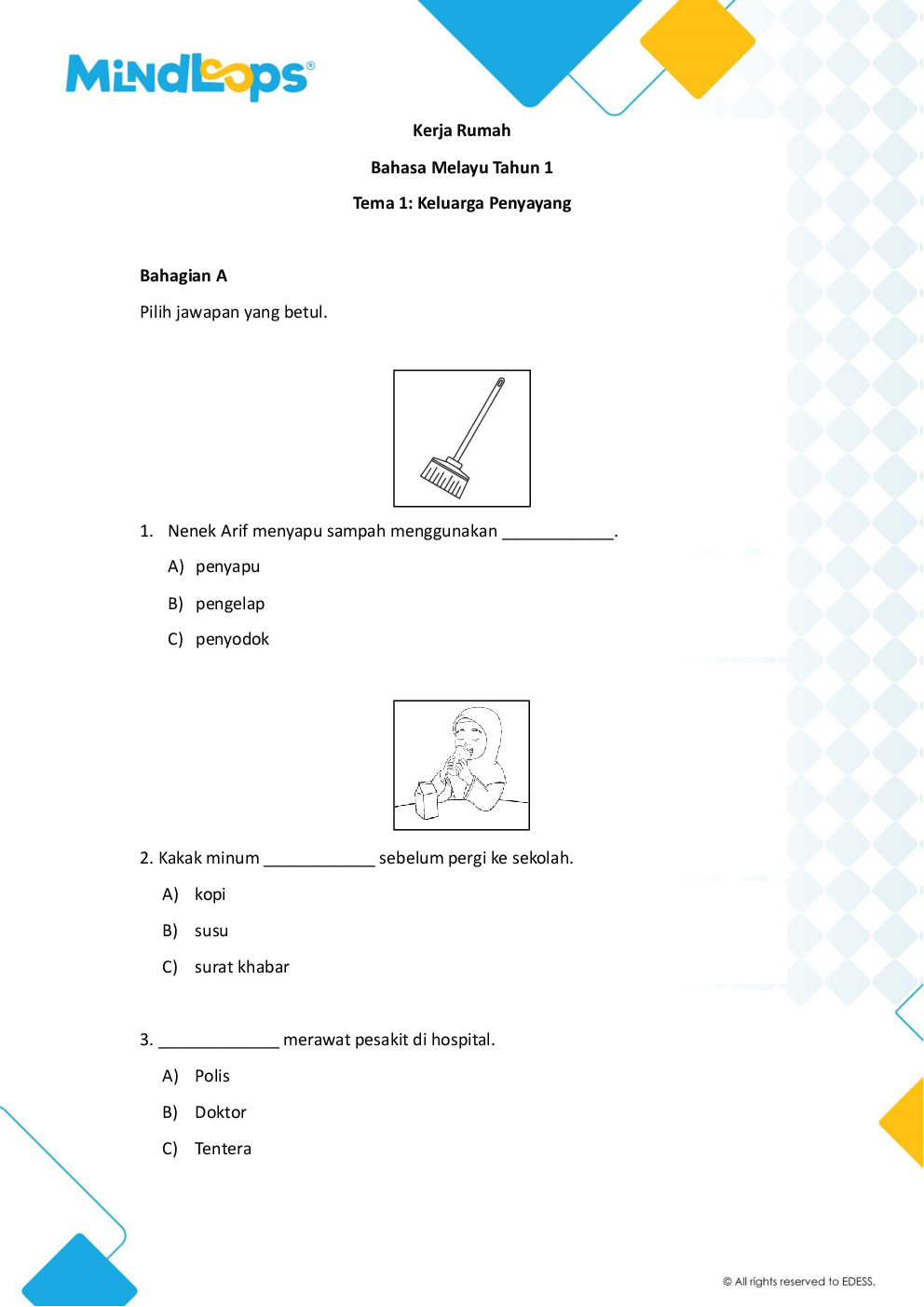 Tema 1 - Keluarga Penyayang