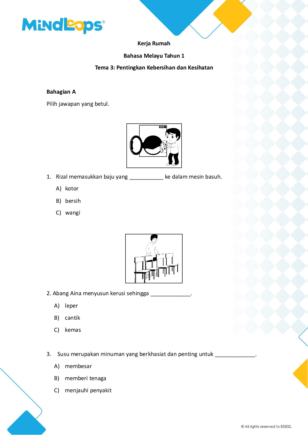 Tema 3 - Pentingkan Kebersihan dan Kesihatan