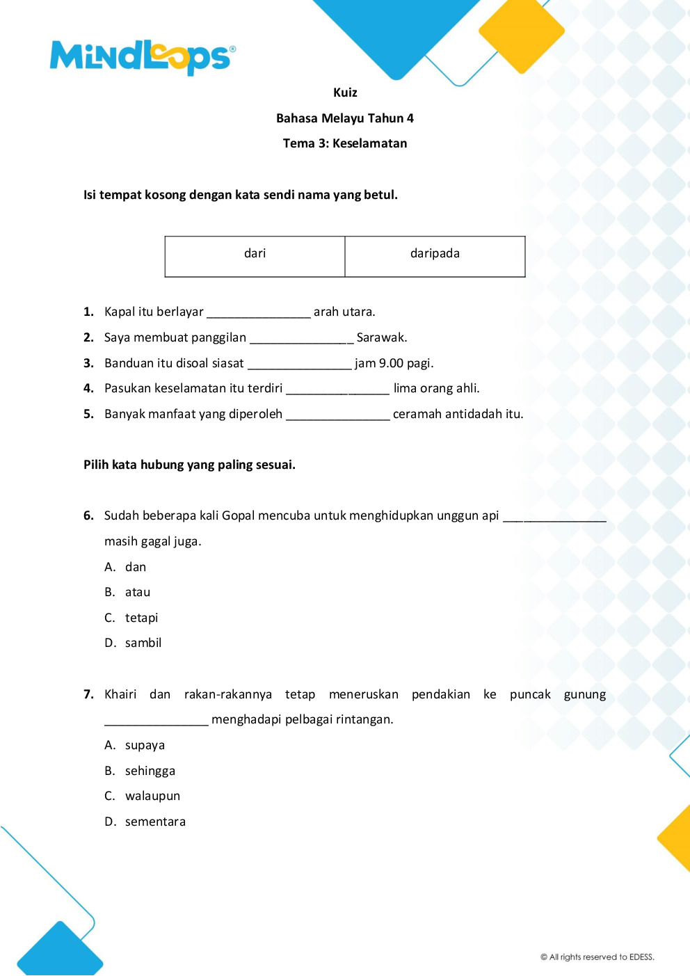 Tema 3 - Keselamatan