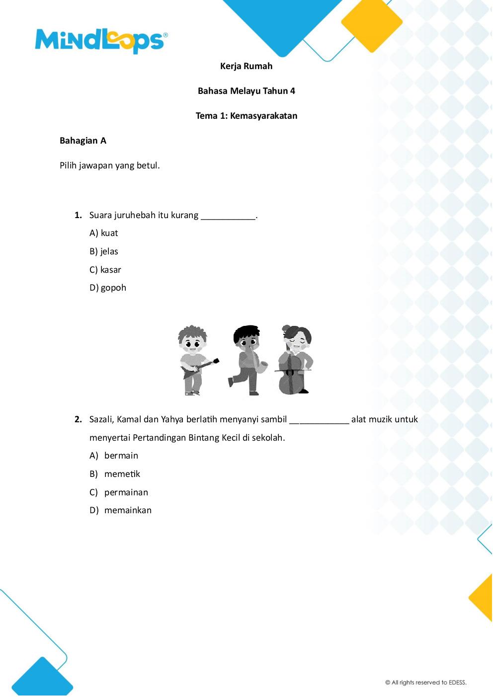 Tema 1 - Kemasyarakatan