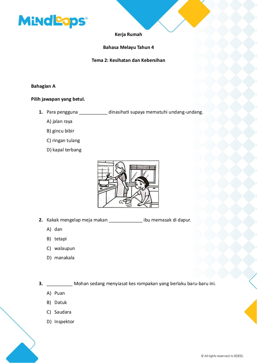 Tema 2 - Kesihatan dan Kebersihan