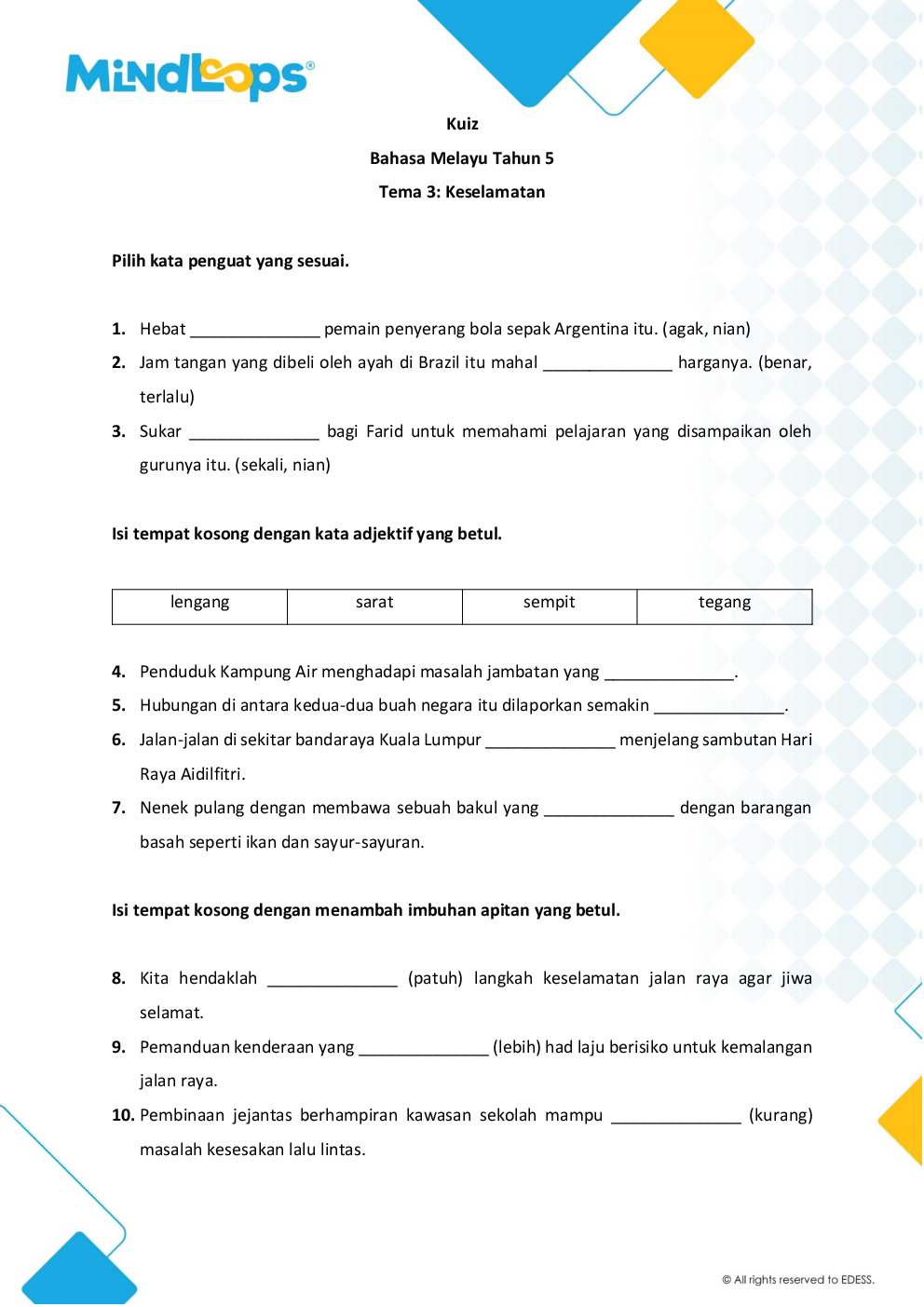 Tema 3 - Keselamatan