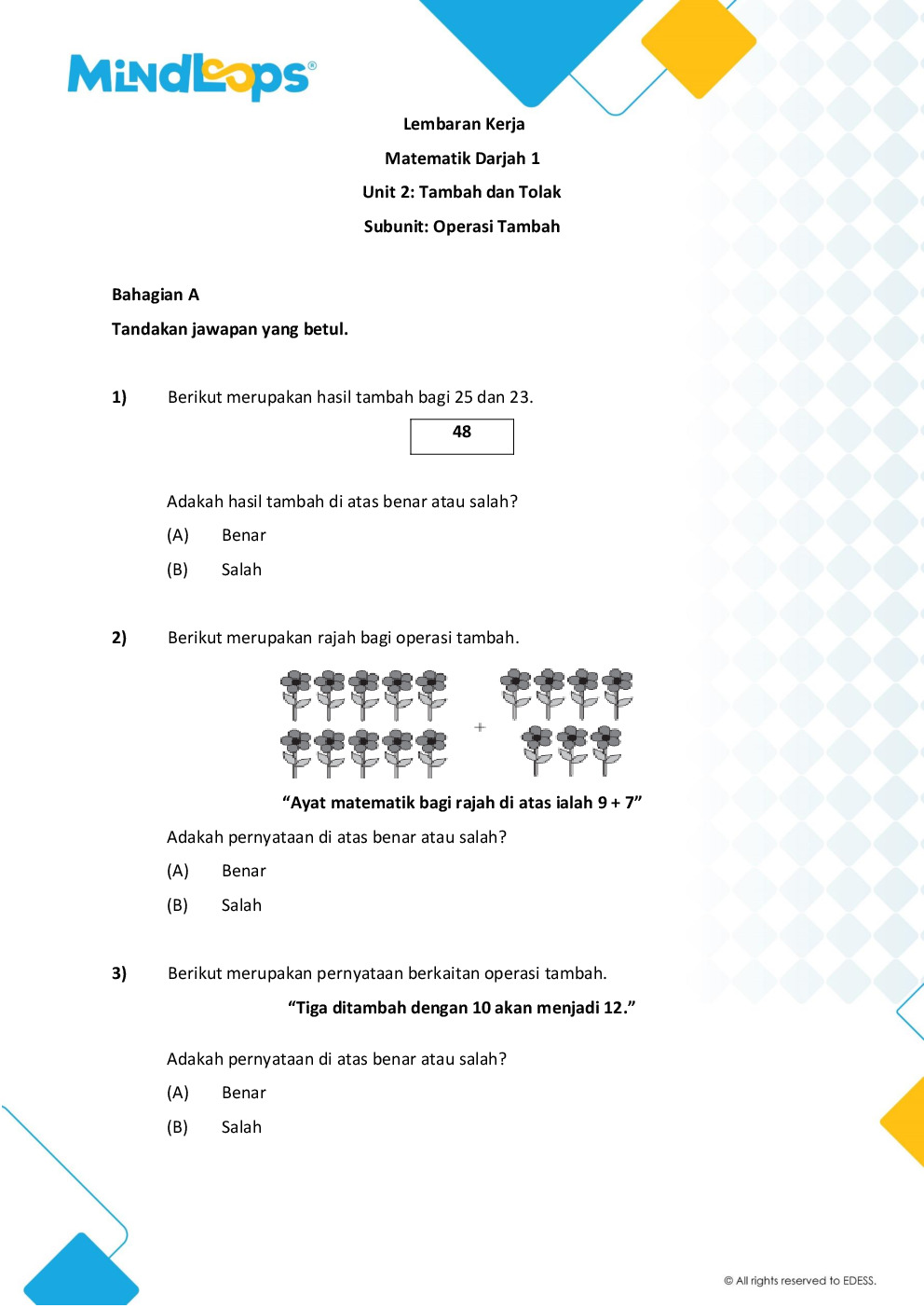 Topik 2 - Tambah dan Tolak