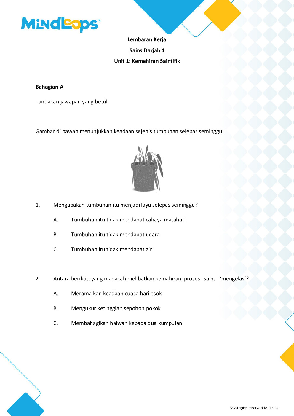 Unit 1 - Kemahiran Saintifik