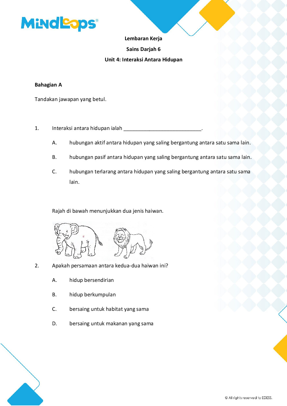 Unit 4 - Interaksi antara hidupan