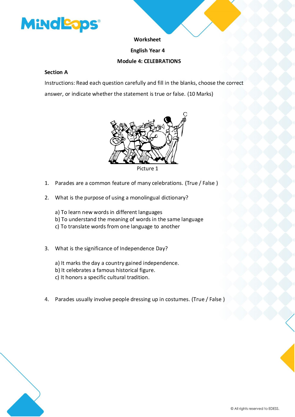 Module 4 - Celebrations