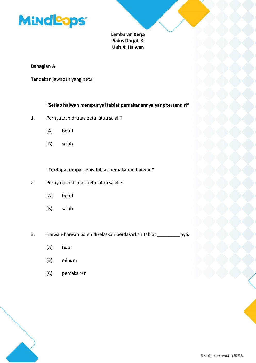 Unit 4 - Haiwan