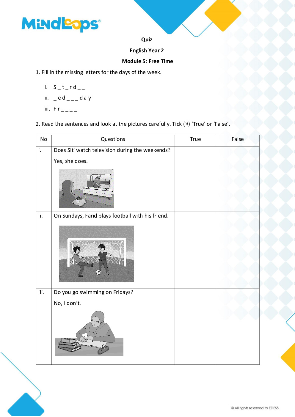 Module 5 - Free Time